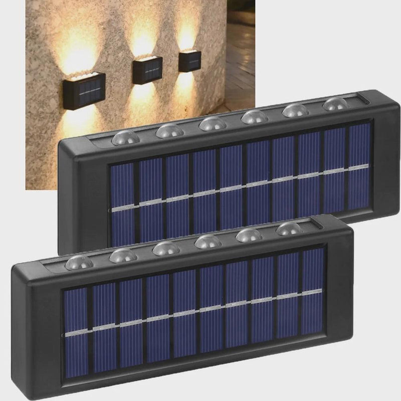 kit com 8 Arandela Solar 10 leds - Mappei - MAPPEI