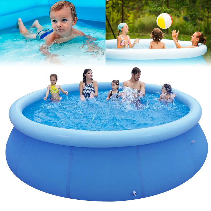 Piscina Redonda Borda Inflável 2490 Litros PVC Ultra Resistente