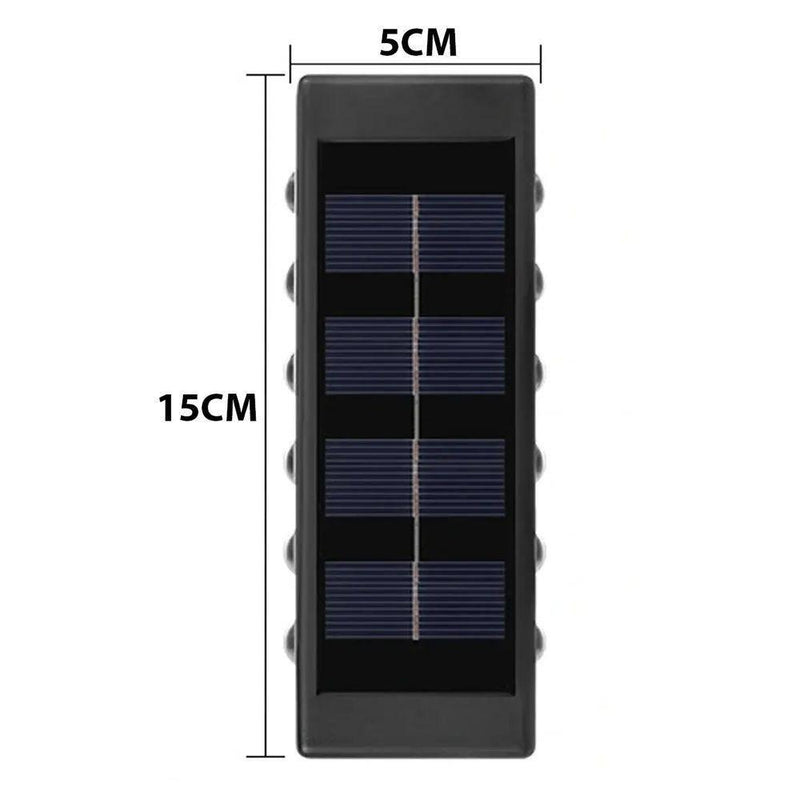 kit com 8 Arandela Solar 10 leds - Mappei - MAPPEI