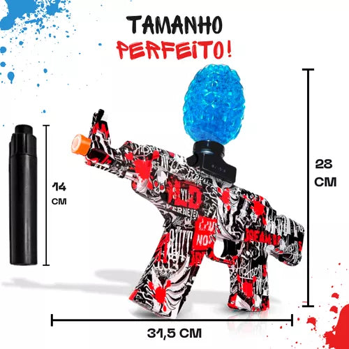 Lançador Bolinhas em Gel Camuflada Automática - Mappei