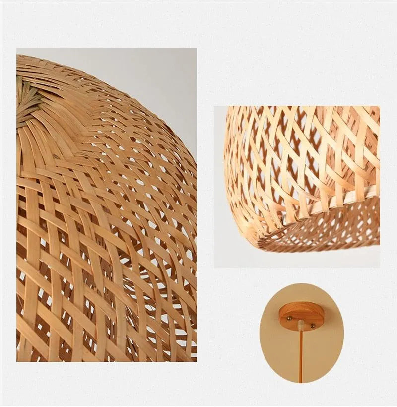 Luminária de Bambu Artesanal Para Casa - Mappei